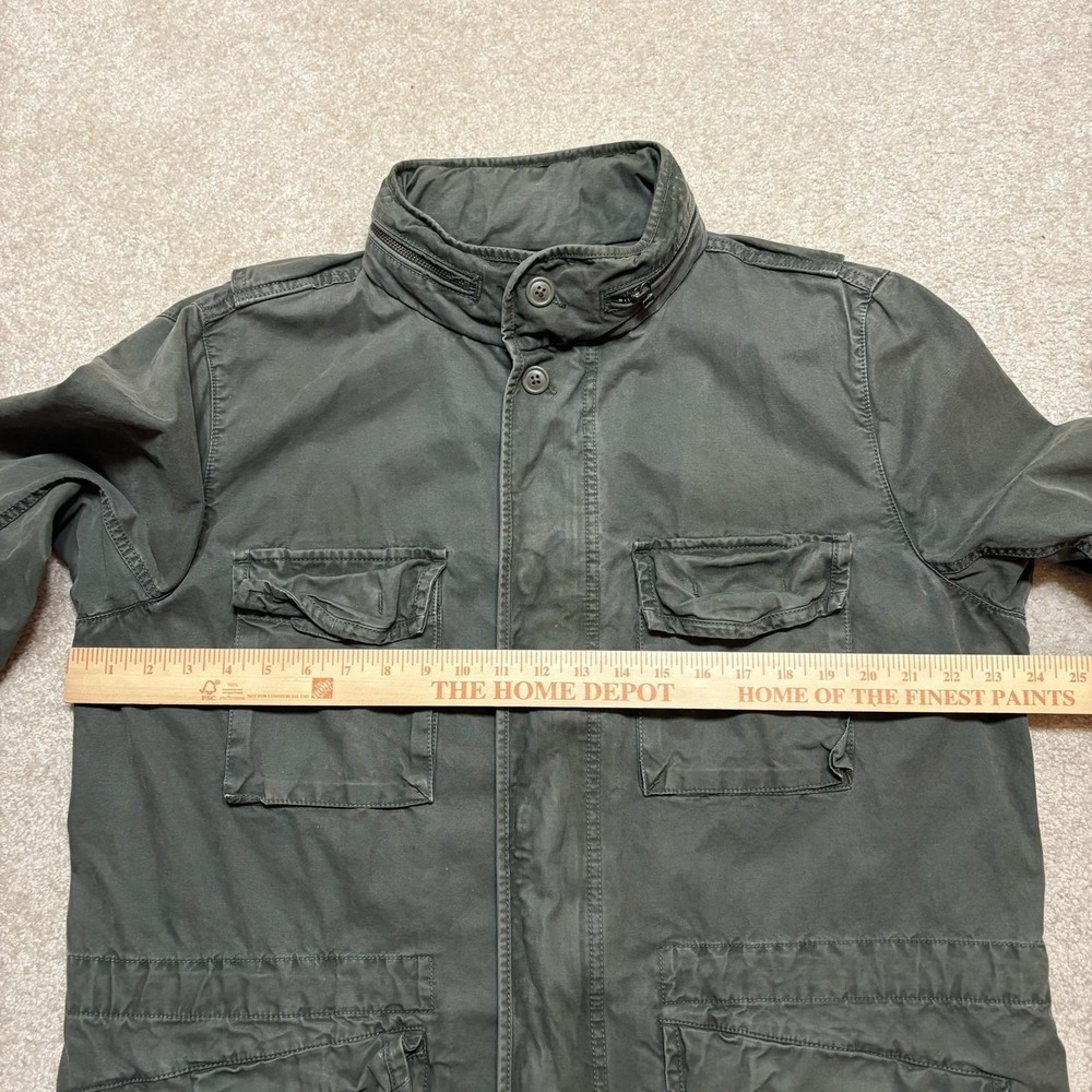 Gap Military Jacket Mens Large Green Fatigue Field Utility Hooded Canvas M-65 - Picture 6 of 16